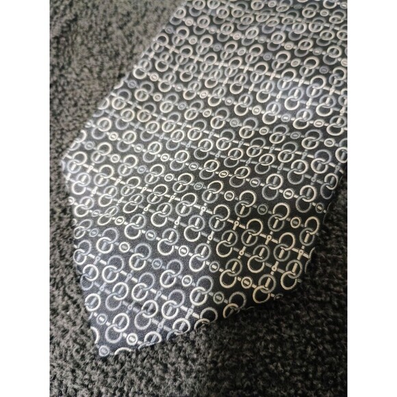 Lot Of 3 Paco Rabanne Necktie 100% Silk Made In Italy Parsley, Striped, And Blue - Picture 9 of 16